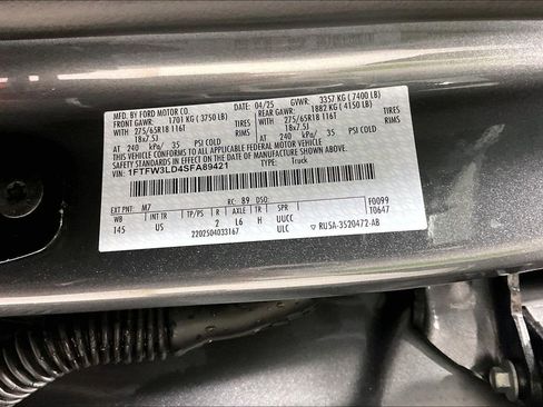 Used 2025 Ford F150 XLT w/ Equipment Group 302A MID AWD/4WD image 43