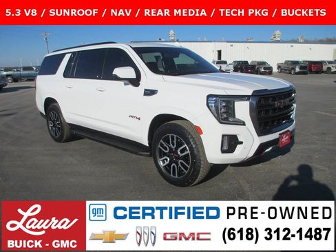 Certified 2021 GMC Yukon XL AT4 w/ Rear Media and Nav Package image 1