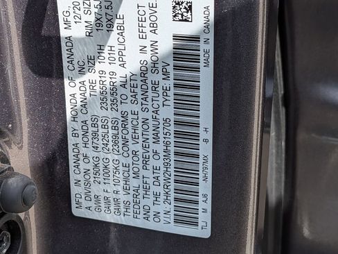 Used 2021 Honda CR-V Touring image 37