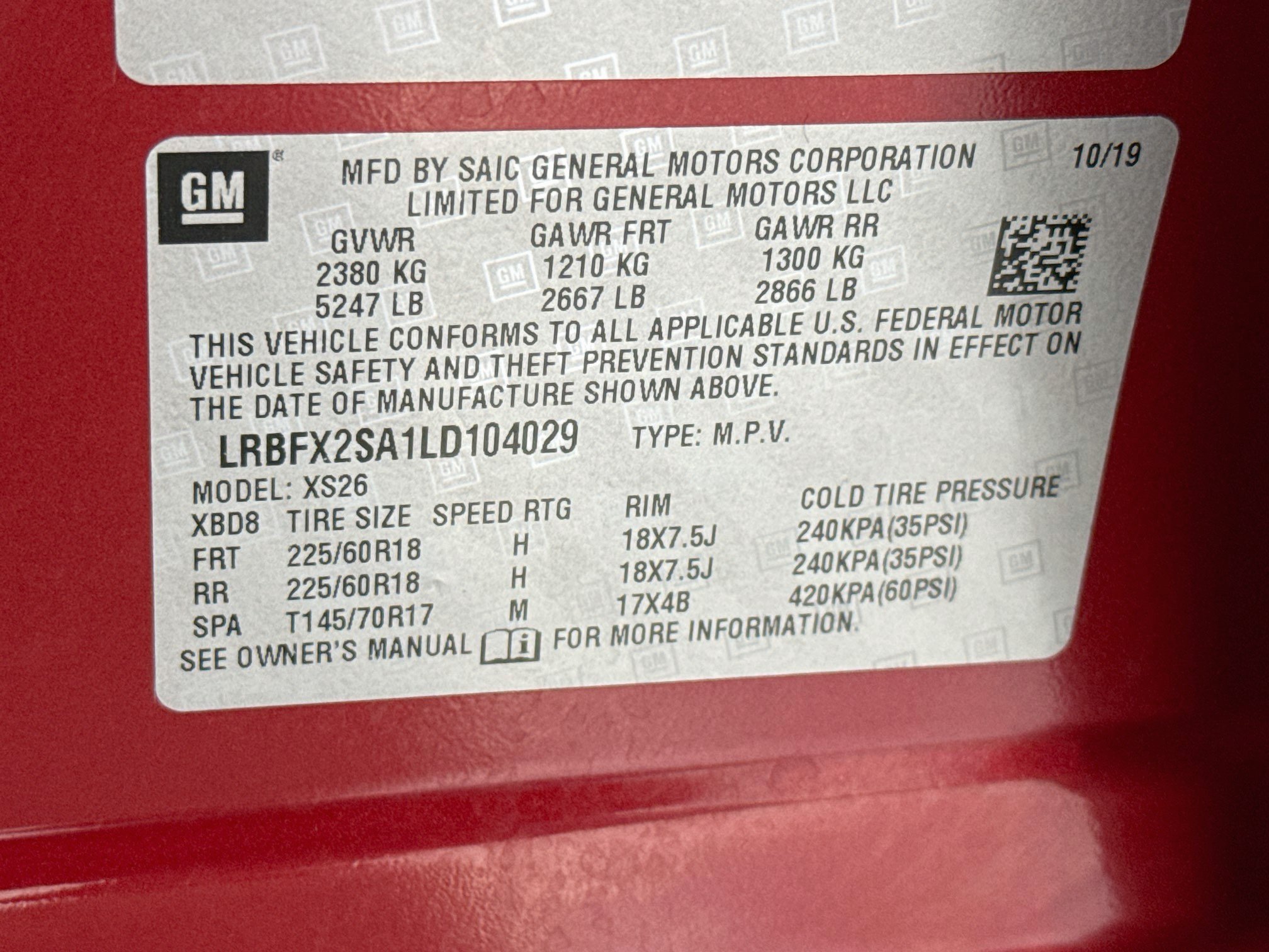 Certified 2020 Buick Envision Essence AWD/4WD image 32