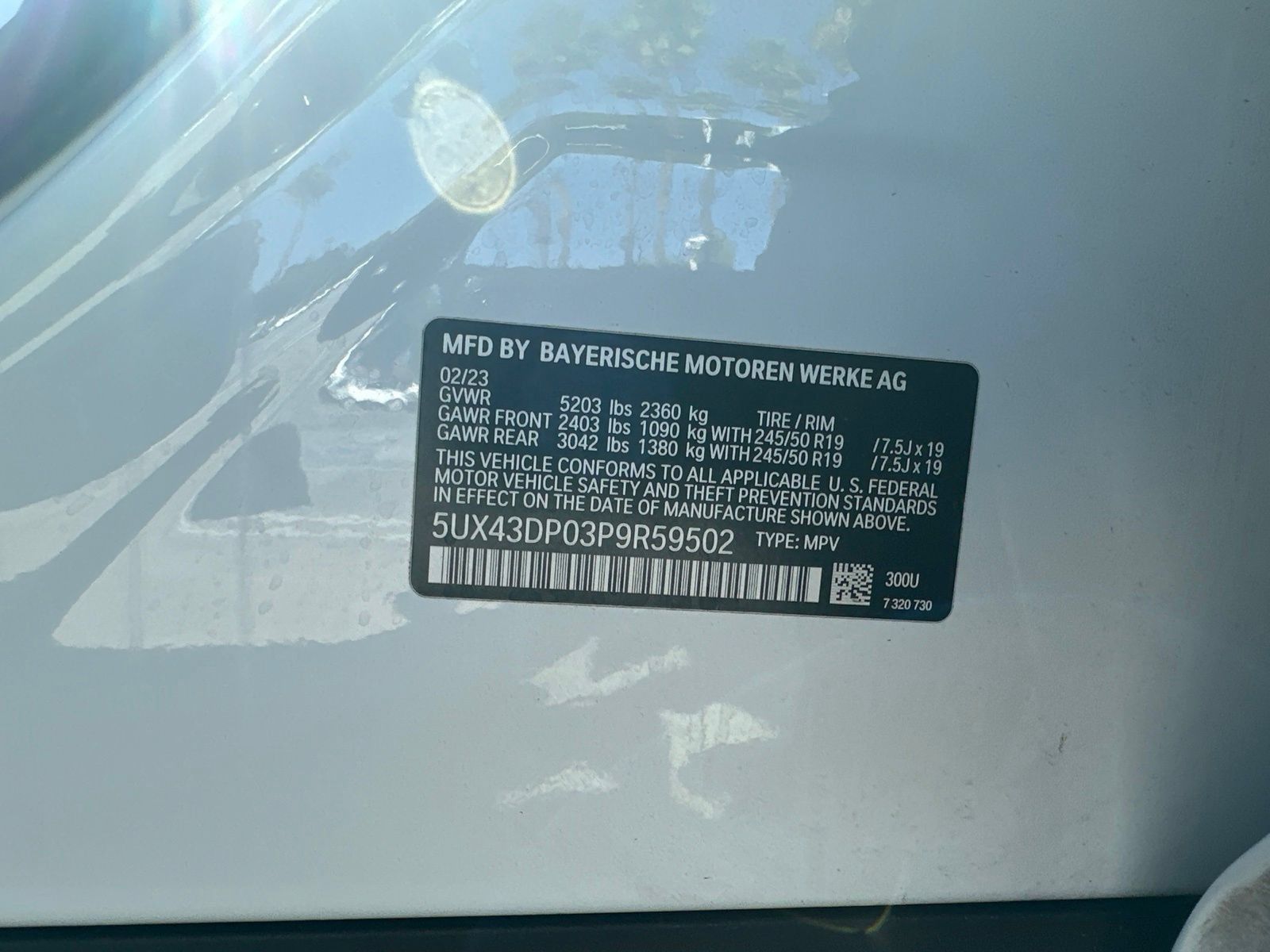 Used 2023 BMW X3 sDrive30i w/ Convenience Package RWD image 5