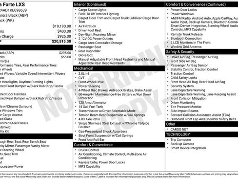 Used 2019 Kia Forte LXS FWD image 17
