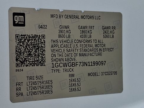 Used 2022 Chevrolet Express 2500 Extended w/ Driver Convenience Package image 28