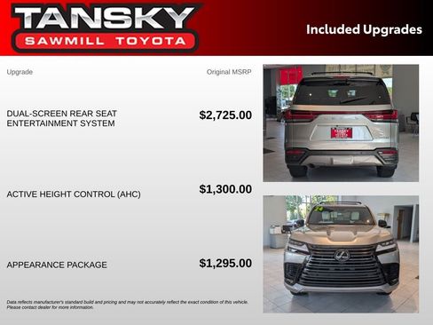 Used 2024 Lexus LX 600 4WD w/ Appearance Package image 38