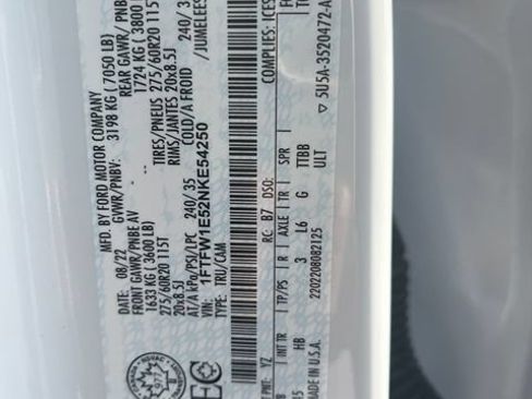 Used 2022 Ford F150 Lariat AWD/4WD image 2