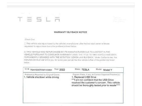 Used 2022 Tesla Model Y Performance AWD/4WD image 3