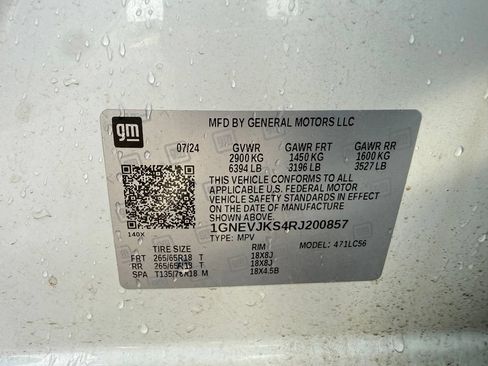Used 2024 Chevrolet Traverse Z71 w/ LPO, Floor Liner Package AWD/4WD image 30