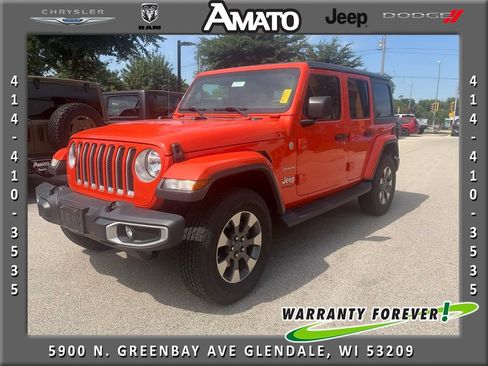 Used 2018 Jeep Wrangler Unlimited Sahara AWD/4WD image 1