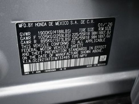New 2026 Honda HR-V LX image 20