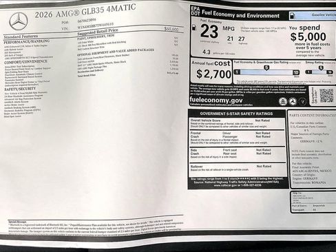 New 2026 Mercedes-Benz GLB 35 AMG 4MATIC image 19