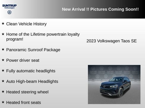 Used 2023 Volkswagen Taos SE w/ Panoramic Sunroof Package AWD/4WD image 6