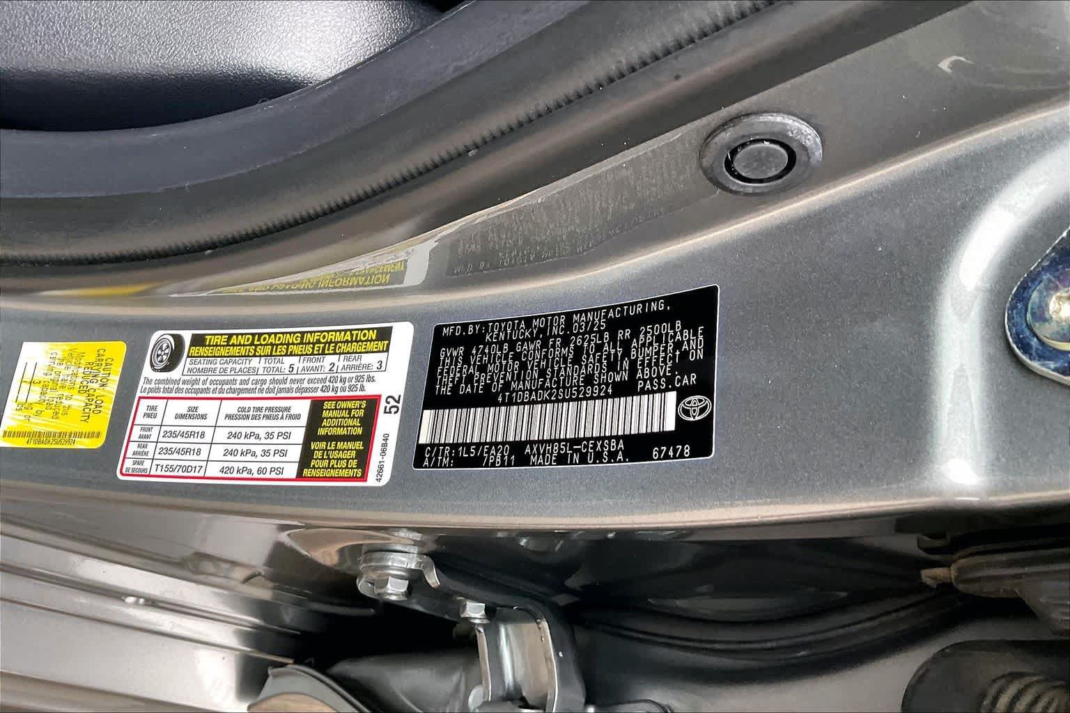 Used 2025 Toyota Camry SE w/ Convenience Package AWD/4WD image 33