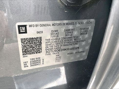 Used 2019 GMC Sierra 1500 SLT w/ SLT Premium Plus Package image 36
