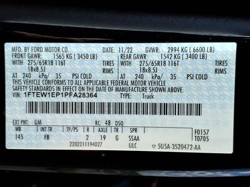 Used 2023 Ford F150 XLT w/ Equipment Group 302A High AWD/4WD image 19