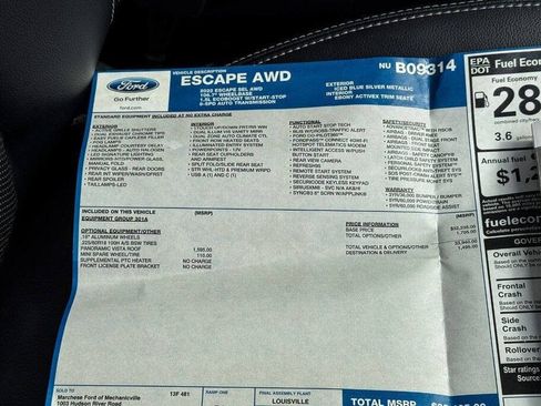 Used 2022 Ford Escape SEL AWD/4WD image 36