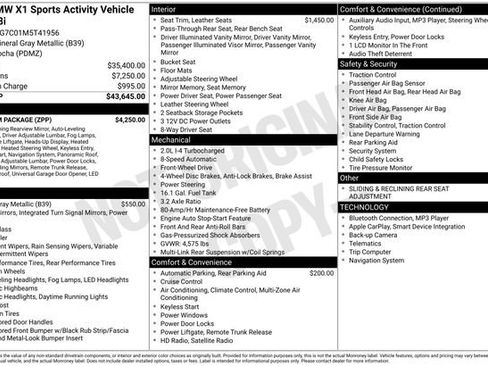 Used 2021 BMW X1 sDrive28i w/ Premium Package FWD image 18