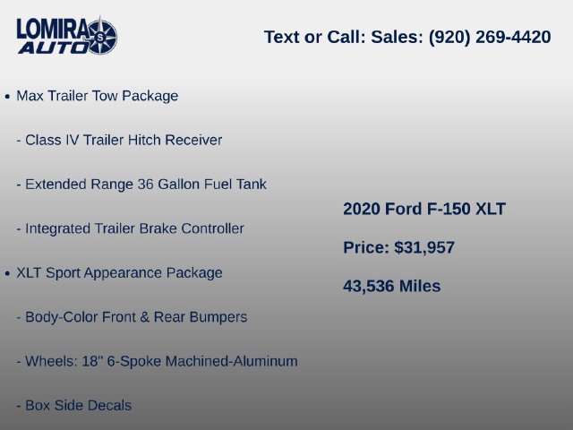 Used 2020 Ford F150 XLT w/ Equipment Group 302A Luxury AWD/4WD image 8