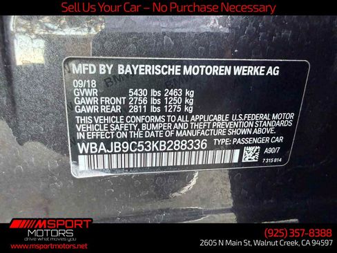 Used 2019 BMW M550i xDrive w/ Premium Package AWD/4WD image 36