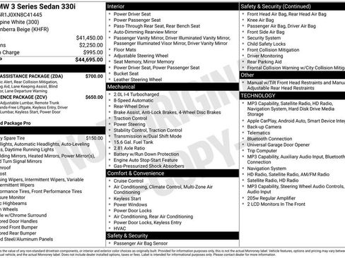 Used 2022 BMW 330i Sedan w/ Driving Assistance Package RWD image 2