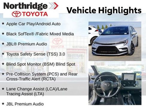 Used 2024 Toyota Corolla XSE FWD image 2