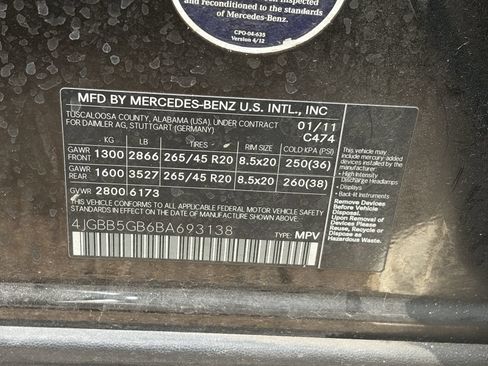 Used 2011 Mercedes-Benz ML 350 2WD image 12