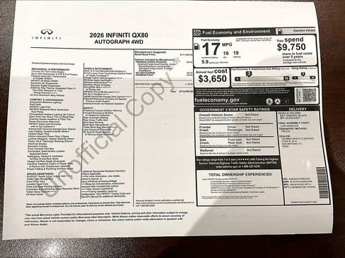New 2026 INFINITI QX80 Autograph AWD/4WD image 41