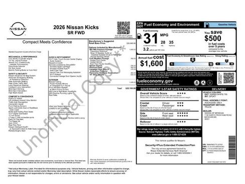 Used 2026 Nissan Kicks SR w/ SR Premium Package FWD image 24