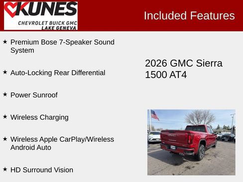 New 2026 GMC Sierra 1500 AT4 w/ AT4 Premium Package AWD/4WD image 3