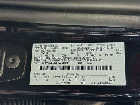 Used 2025 Ford F150 Lariat w/ Equipment Group 502A High AWD/4WD image 39