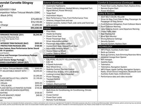 Used 2025 Chevrolet Corvette Stingray Preferred Cpe w/ Z51 Performance Package RWD image 40