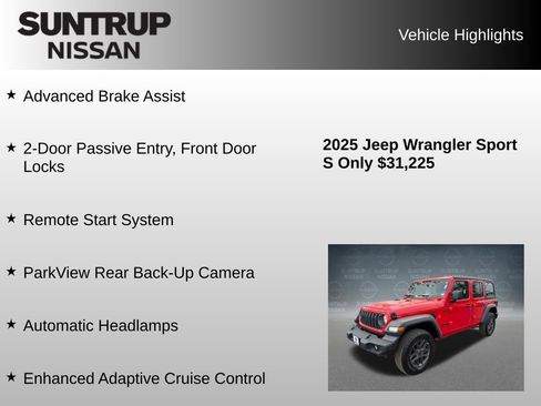 Used 2025 Jeep Wrangler Unlimited Sport AWD/4WD image 24