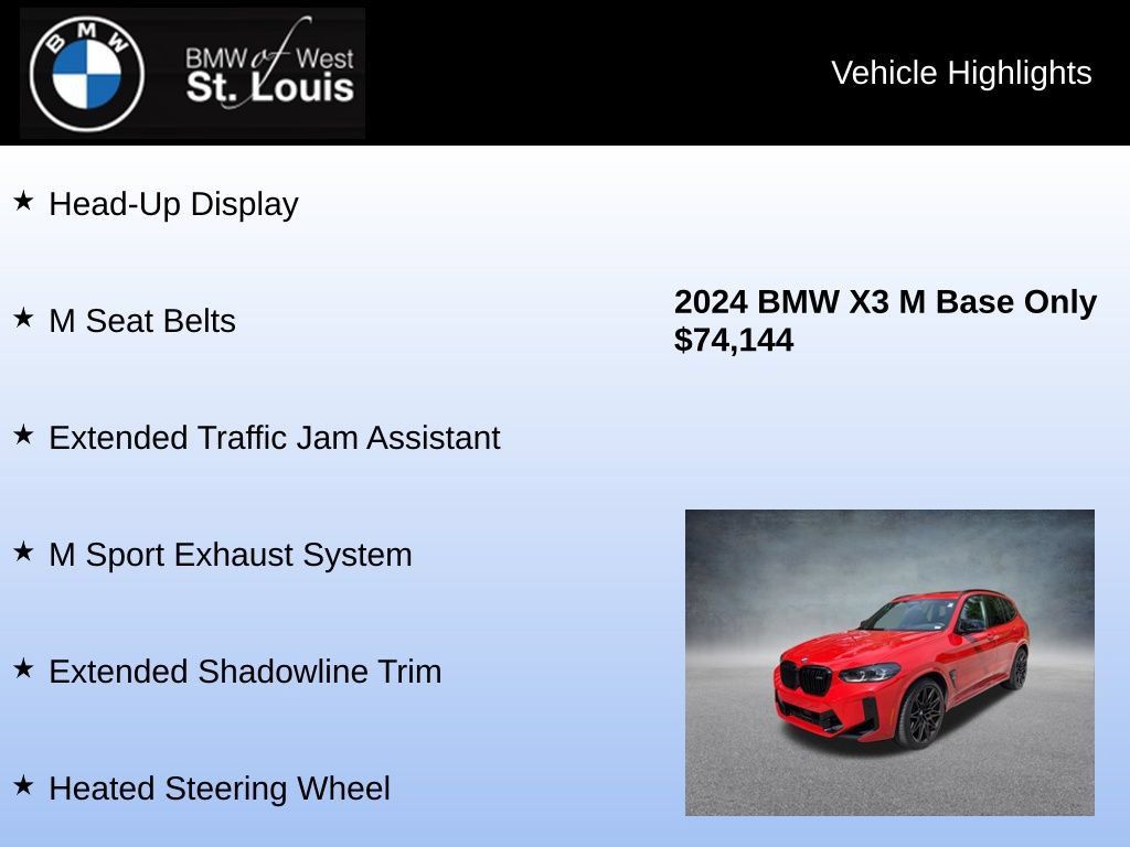 Used 2024 BMW X3 M w/ Competition Package AWD/4WD image 16