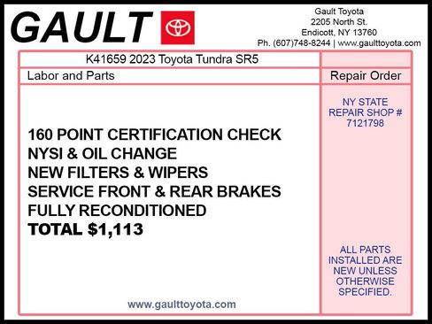 Certified 2023 Toyota Tundra SR5 w/ SR5 Premium Package AWD/4WD image 2