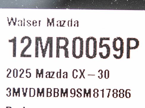 Used 2025 MAZDA CX-30 AWD 2.5 S w/ Select Sport Pkg image 30