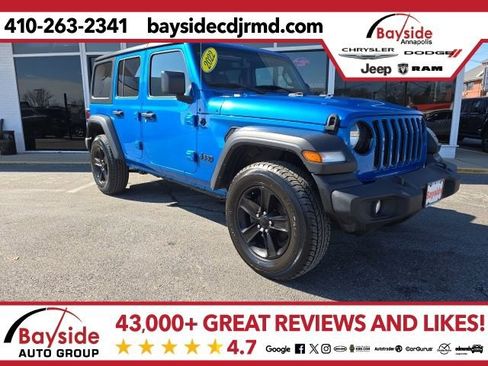 Used 2022 Jeep Wrangler Unlimited Sport image 1