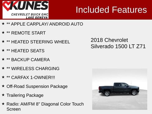 Used 2018 Chevrolet Silverado 1500 LT w/ All Star Edition image 2