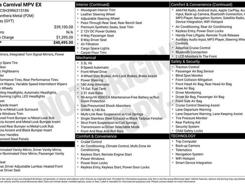 Used 2024 Kia Carnival EX image 12