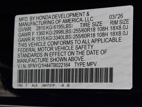 Certified 2026 Honda Pilot EX-L image 30