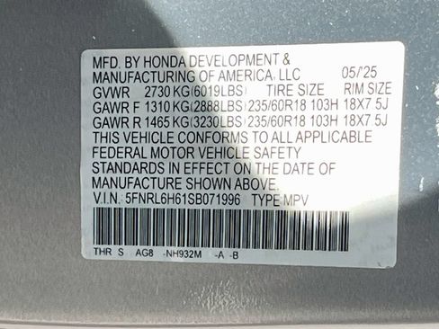 Used 2025 Honda Odyssey EX-L image 32
