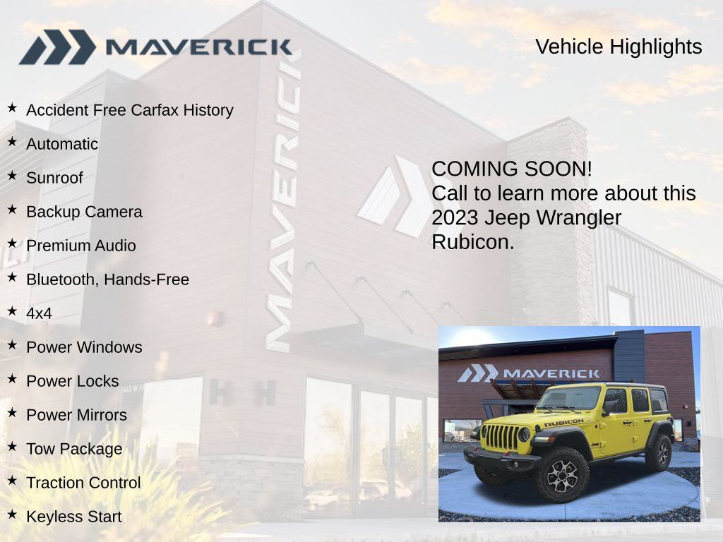 Used 2023 Jeep Wrangler Unlimited Rubicon w/ LED Lighting Group AWD/4WD image 3