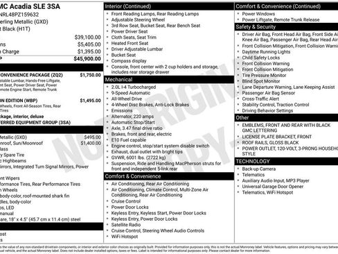 Used 2023 GMC Acadia SLE w/ Driver Convenience Package image 9