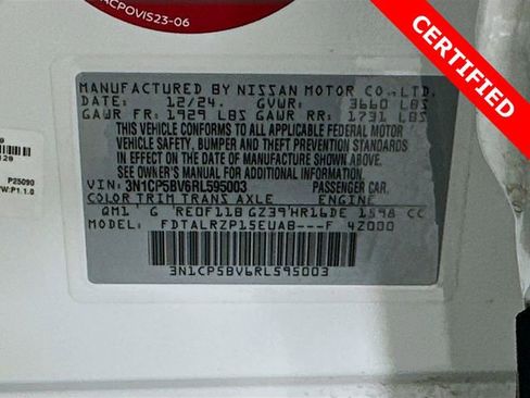 Certified 2024 Nissan Kicks S image 30