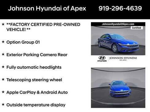 Certified 2024 Hyundai Elantra SE FWD image 6
