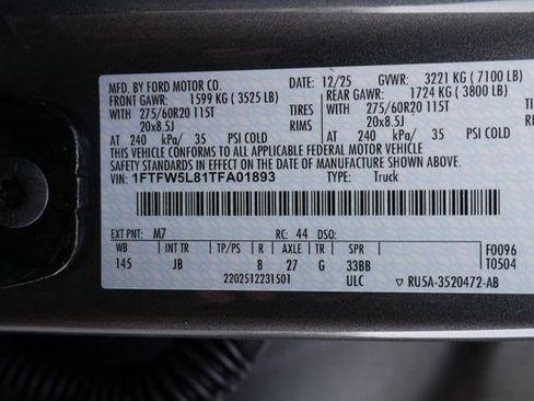 New 2026 Ford F150 Lariat w/ Equipment Group 502A High image 27