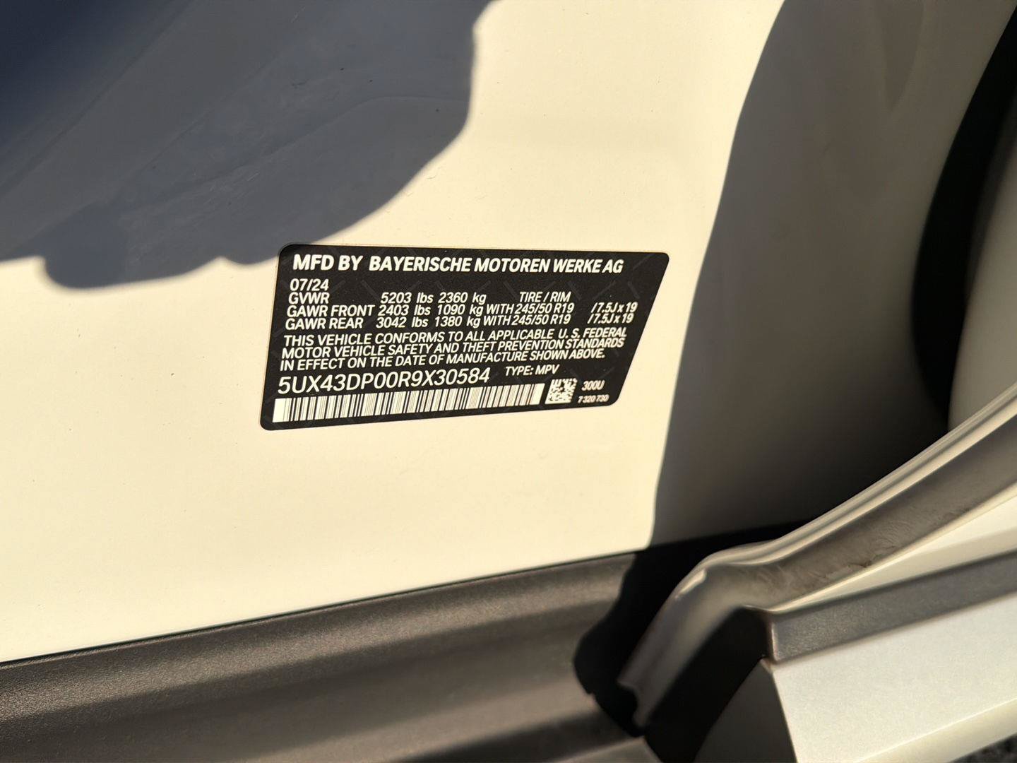 Used 2024 BMW X3 sDrive30i w/ Convenience Package RWD image 43