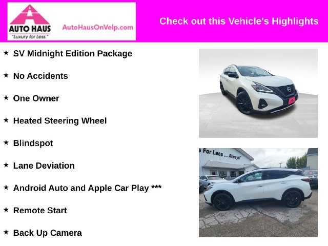 Used 2024 Nissan Murano SV w/ SV Midnight Edition Package AWD/4WD image 3