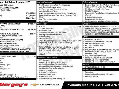 New 2026 Chevrolet Tahoe Premier image 29