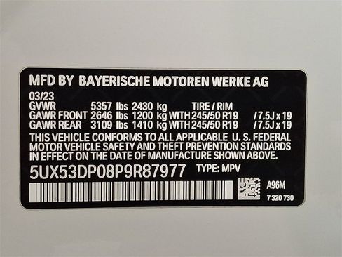 Certified 2023 BMW X3 xDrive30i w/ M Sport Package image 27