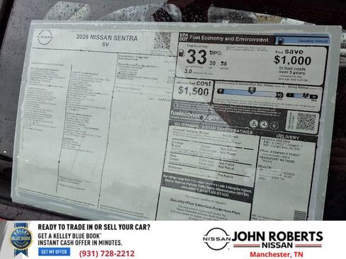 New 2026 Nissan Sentra SV w/ Floor Mat Package FWD image 21