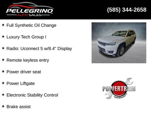 Used 2023 Jeep Grand Cherokee L Laredo w/ Luxury Tech Group I AWD/4WD image 2
